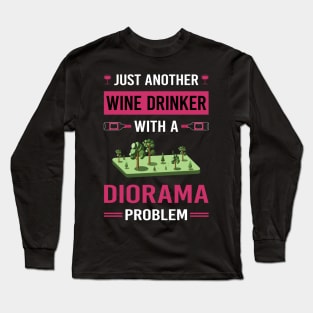Wine Drinker Diorama Dioramas Long Sleeve T-Shirt